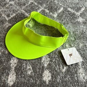 Fabletics Adjustable Visor, Neon Yellow